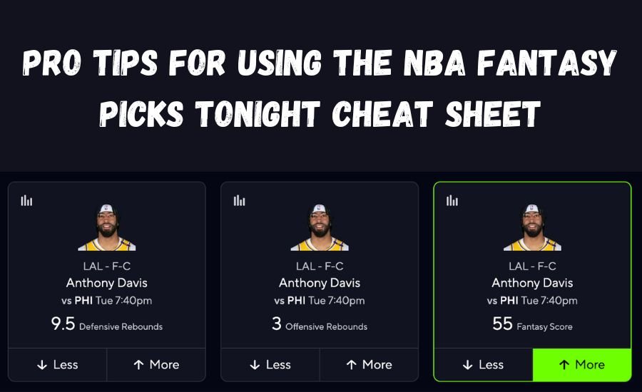 nba fantasy picks tonight cheat sheet