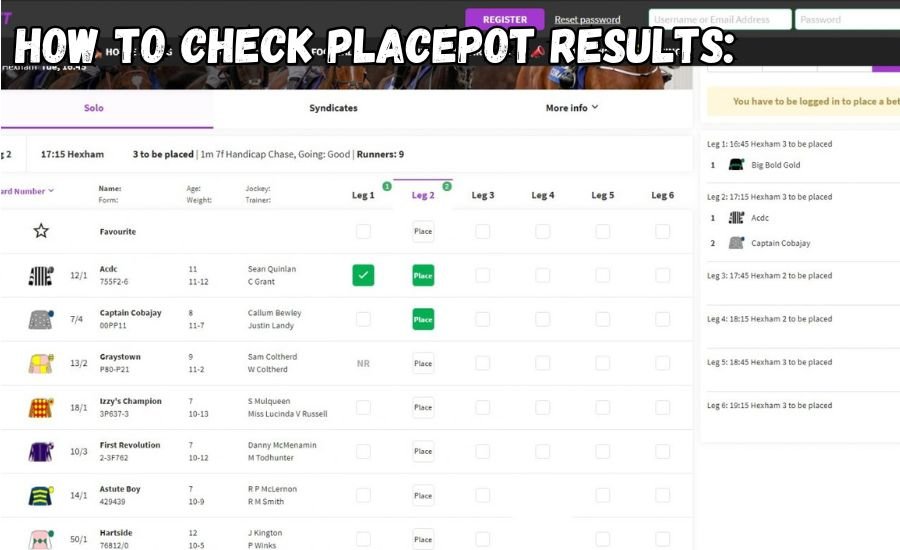 placepot results