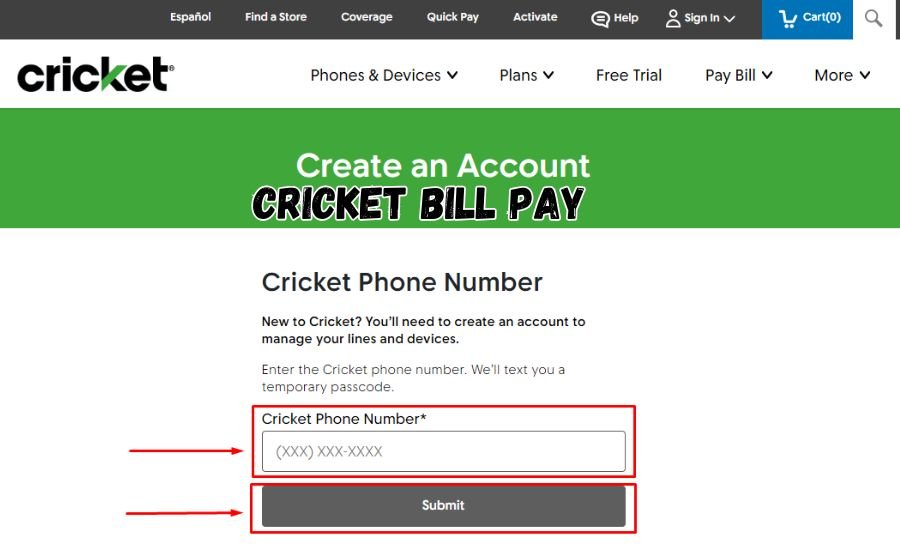 cricket bill pay