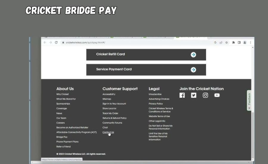 cricket bridge pay